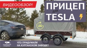 Прицеп для Тесла. Или обзор ДВУХосного курганского прицепа "Крепыш 2.5 Плюс" #курганскиеприцепы