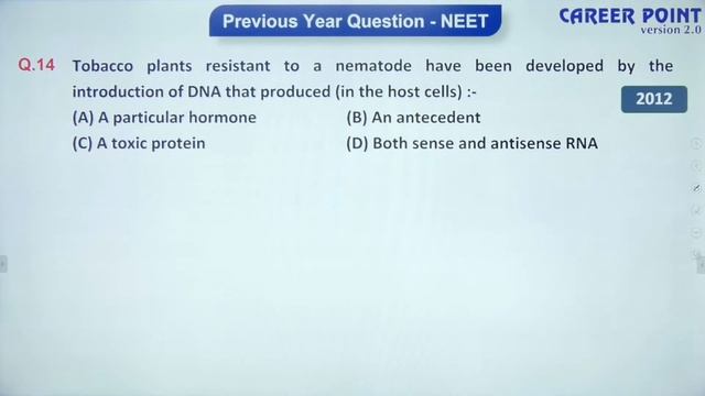 Biotechnology Principles & Processes | Final Vijeta Series | NEET 2020 | GKP Sir | Career Point Kot