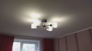 Установка люстры. Подключение через двухклавишный выключатель.