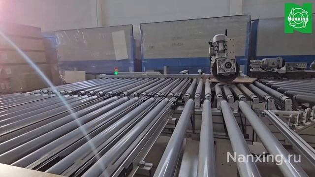 Демонстрация работы кромкооблицовочной линии Nanxing