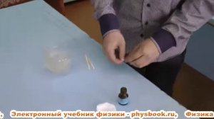 Опыт по физике. Иголка плавает