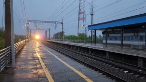 пролетая Тереховицы! Ласточка ЭС1П из Нижнего Новгорода поезд №707