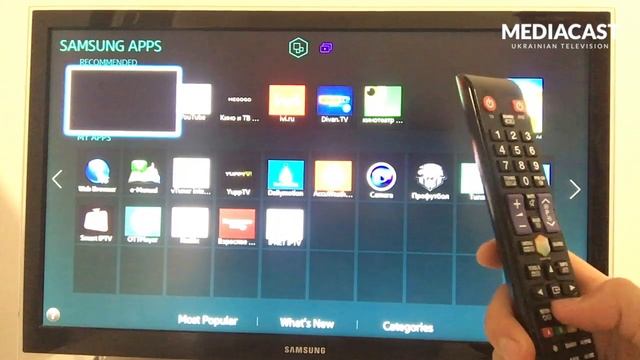 Samsung Smart TV H-series: Як встановити українське телебачення MEDIACAST