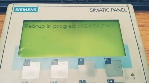 Siemens OP Series HMI backup using Siemens MMC card.