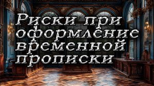 Риски при оформление временной прописки