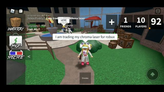 I am trading chroma laser for robux in mm2 | Comment ur offer смотреть онлайн