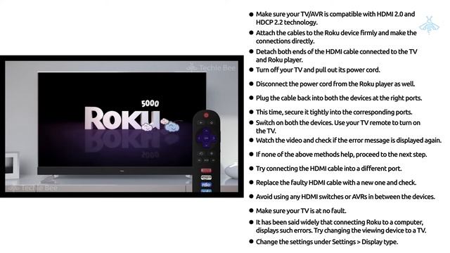 Roku “HDCP Error Detected” message with error code 020 [SOLVED]