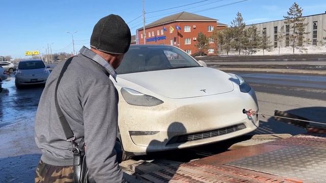 Долгий Путь Tesla Model Y Performance из США в Россию в Оренбург