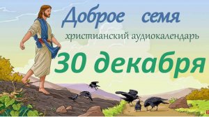 30 декабря "Доброе семя", христианский  аудио-календарь на каждый день