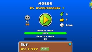 мой уровень в geometry dash название moler