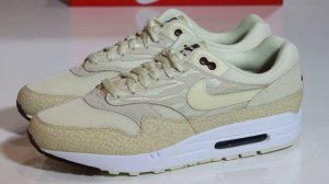 Nike Air Max 1 Coconut Milk Alabaster On Foot Sneaker Review QuickSchopes 511 Schopes FD9856 100