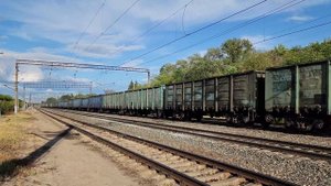 спарка 2ЭС6-684+ххх с полувагонником | Воденяпинский