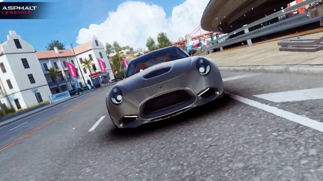 Асфальт 9 Легенда Puritalia berlinetta, Презентация Overclock деловой квартал.