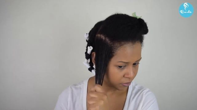 Defined Two Strand Twistout W/ Perm Rods Using CURLS BLUEBERRY BLISS COLLECTION смотреть онлайн