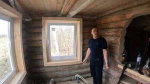 Мастер по установке дверей и окон в сруб . Поездка в гости на обзор чужого сруба.