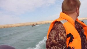 Рыбалка озеро Балхаш. часть 1. Ловля воблы с лодки.