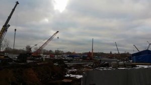 Прогулка в окрестностях площадки будущей станции метро Кленовый Бульвар БКЛ 14.01.2020