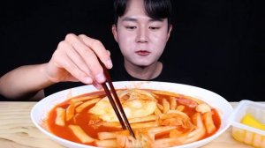 응급실떡볶이 치즈 추가 떡볶이 먹방ASMR MUKBANG SPICY TTEOKBOKKI & CHEESE チーズ トッポッキ eating sounds