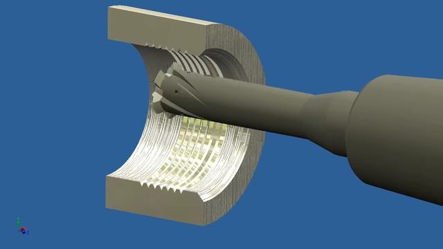 Imitation thread milling in Autodesk Inventor 2015  part  2-2
