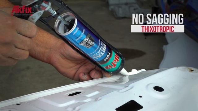 Car Body Seam Sealing - Akfix 645 PU Metal Sealant Automotive Construction