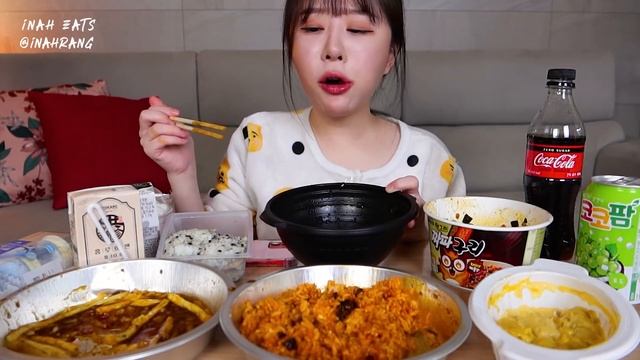 편의점 털기❤ 앵그리 짜파구리, 편스토랑 꼬막빨간밥, 치즈 핫치닭, 대만식 치즈감자, 얼큰굴탕면, 우유케이크 등등 먹방!! Korean CVS ASMRㅣMUKBANG