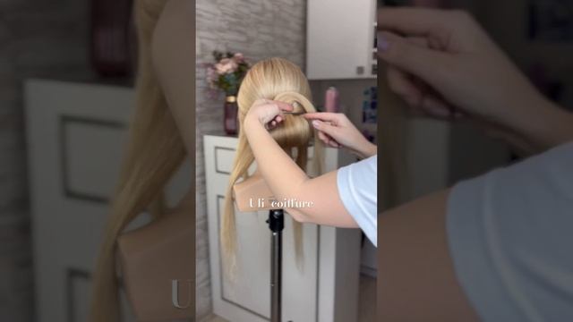 Свадебный пучок  #прическа #прическинадлинныеволосы #hair #hairart #пучок #свадебнаяприческа