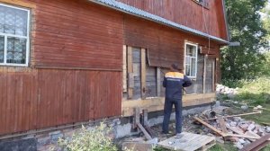 Профессиональная замена венцов дома. Меняем венцы. Приладожский. Часть 2.