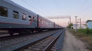 Пение летних птиц и поезда на станции Воденяпинский Кбш.ж.д.