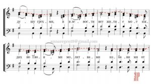 ПОКАЯНИЯ ОТВЕРЗИ МИ, муз. Д.Бортнянского - Сопрановая партия