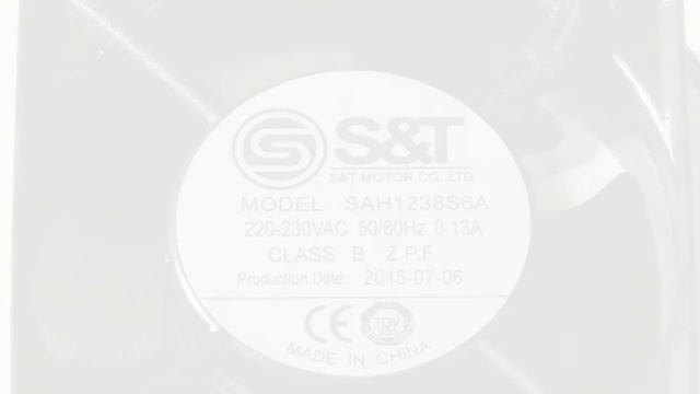 SAH1238S6A 220/230V 0.13A 2wires cooling fan смотреть онлайн
