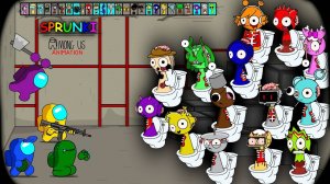AMONG US VS SPRUNKI SKIBIDI TOILET ALPHABET LORE АНИМАЦИЯ