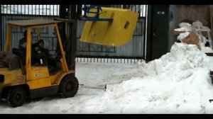 ковш механический на вилочный погрузчик