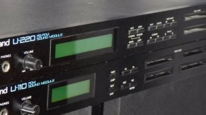 Roland U220 RS-PCM Sound Module  Factory Demo ( Highlander  )