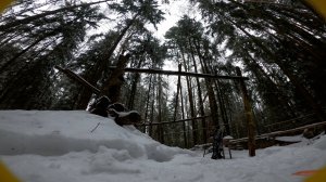 Шалаш в лесу))) Взгляд FPV