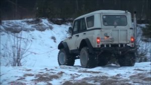 Белый Хантер на шинах Авторос