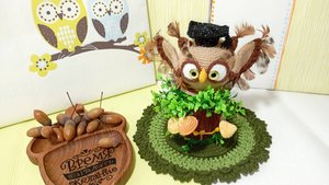 Вязаная совушка