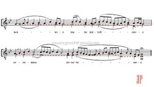 ХЕРУВИМСКАЯ ПЕСНЬ, иг. Силуана, Исонная - Нижний голос - ИСОН