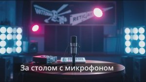 За столом с микрофоном (стрим для лучших) - генерация на стихи. Два варианта.