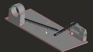 3D-моделирование конвейеров в помещении заказчика