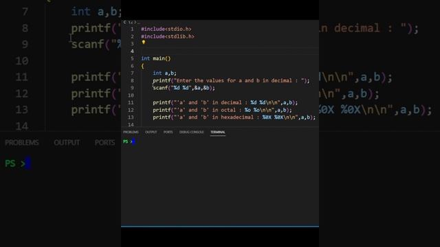 Decimal, Octal and Hexadecimal in C #coding #cprogramming #semester #college #codingtips