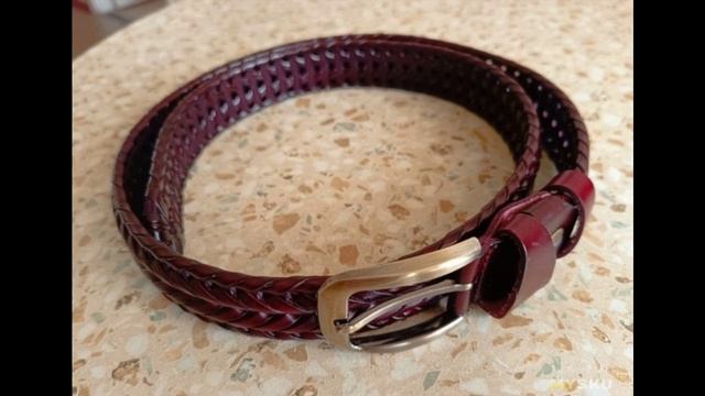 Кожаный плетёный брючный ремень. | #Обзор смотреть онлайн