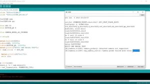 Camera probe failed with error 0x20004, Detected camera not supported, ESP32 Camera, QR Code Scan