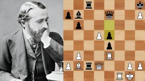 Знаменитая жертва ферзя! Шахматная партия которая внесла имя Иогана Цукерторта в историю!