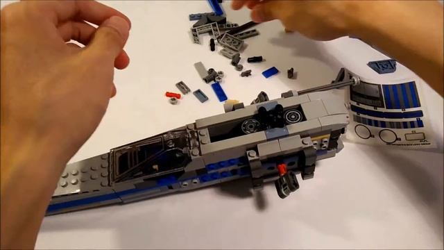 LEGO Star Wars 75149: Resistance X-Wing Fighter (Speed Build) смотреть онлайн