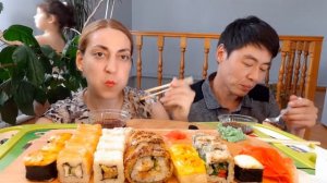 MUKBANG/МУКБАНГ! ИГРОМАНИЯ! СУШИ/РОЛЛЫ! SUSHI / ROLLS!
