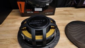 Most Insane shallow mount subwoofer Hertz Audio MPS 250