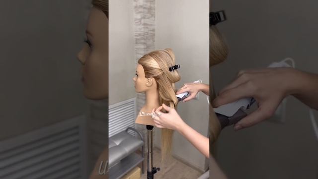 Быстрая❤️ #прическинадлинныеволосы #прическа #hairart #hair #braids #barbie #curlyhair #hairdresser