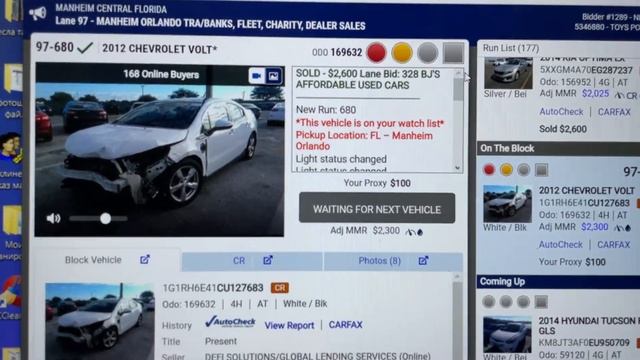 Купил Chevrolet Volt 2012 Premier Раздолбанный в Дрова ! Заказ Ушатаных Тачек из США