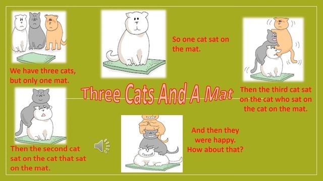 Three Cats and a mat смотреть онлайн