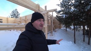 Этап строительства дома по технологии Двойной брус. Татарстан.